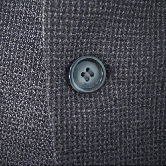 Men’s Fine Wool Blazer sz 44 -Slate Blue & Camel Shepherd's Check - Picture 2 of 15